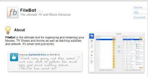 Bewertung von FileBot