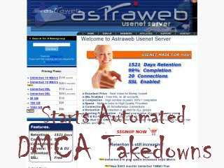 Astraweb Starts Automated Dmca Takedowns