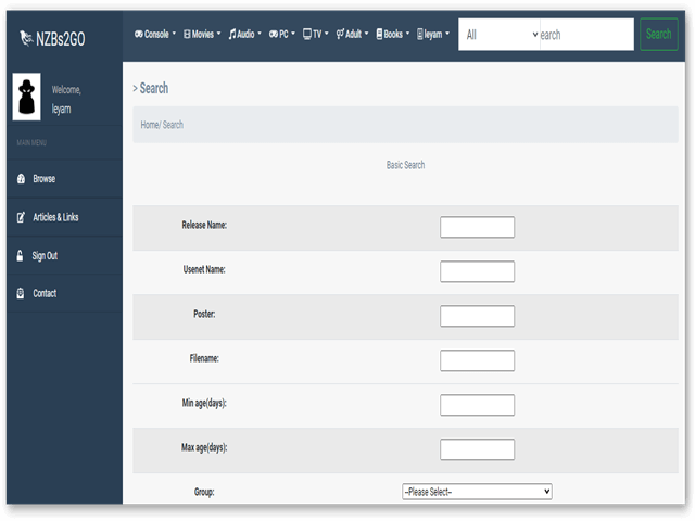 Nzbs2go Advanced Search
